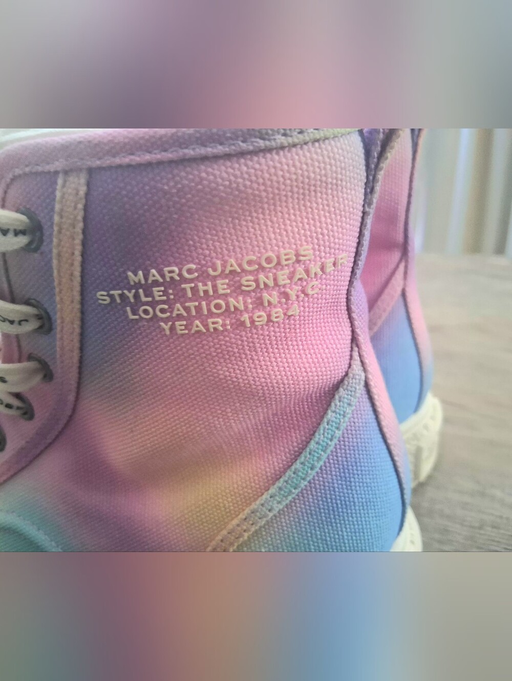 🩷NEW Marc Jacobs Airbrush Canvas Sneakers - Picture 7 of 13
